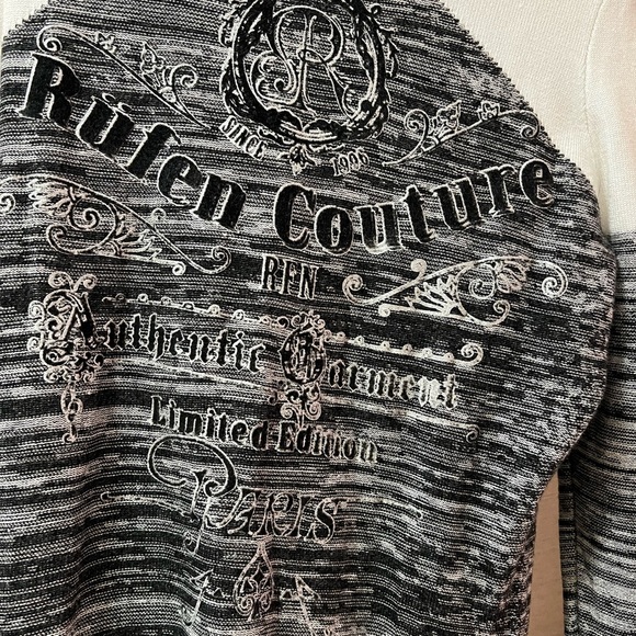 Rufen Monochrome Women's Turtleneck Sweater Studded Detail Size Small - Picture 6 of 8